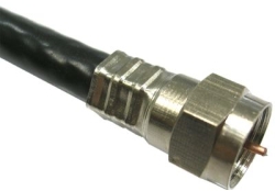 Connectors and adapters for coaxial cables